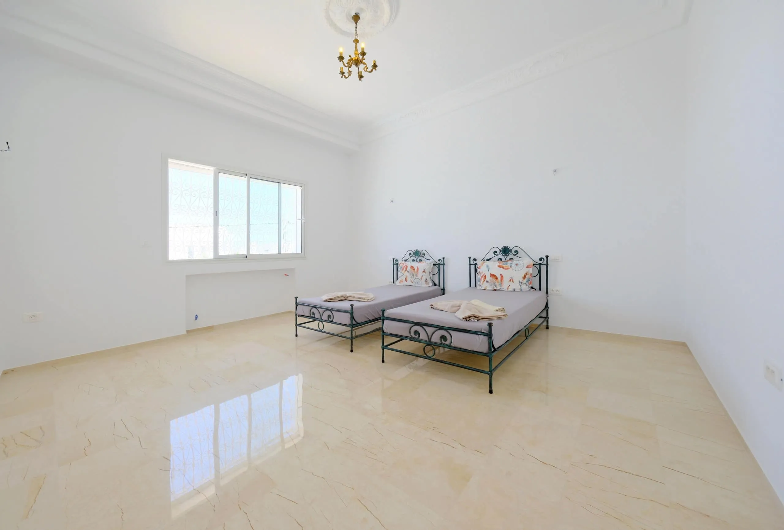 The twin bedroom